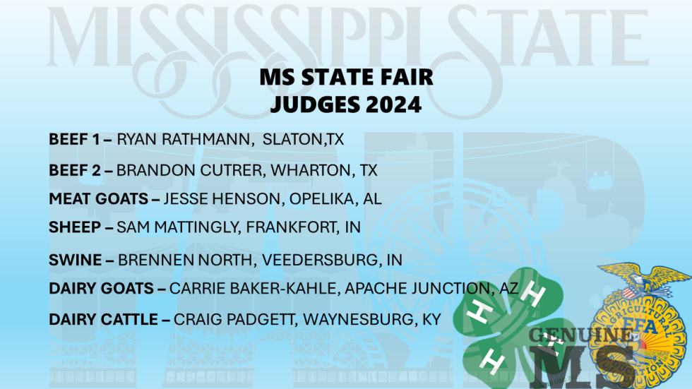 Livestock Show FAQ Mississippi State Fair